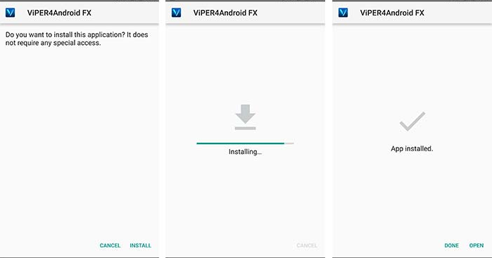 Install ViPER4Android