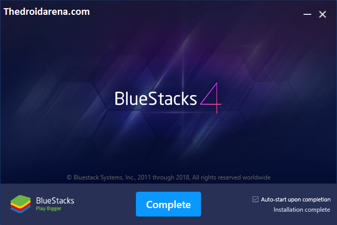 Complete BlueStacks 4 installation process
