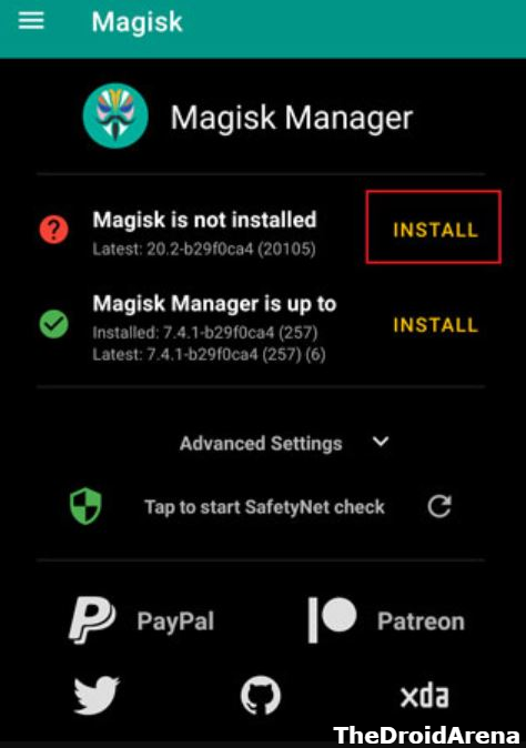 install-magisk-root-a70s