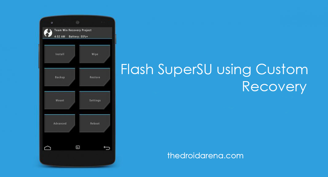 Flash SuperSU using Custom Recovery