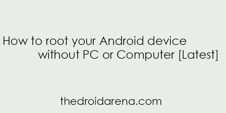 Root android device without PC