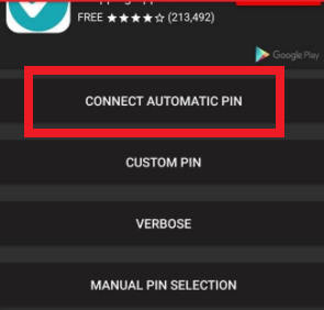 Connect automatic PIN