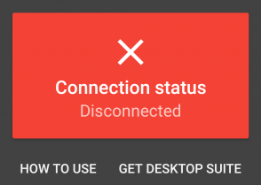 Showing Disconnected as Connection Status