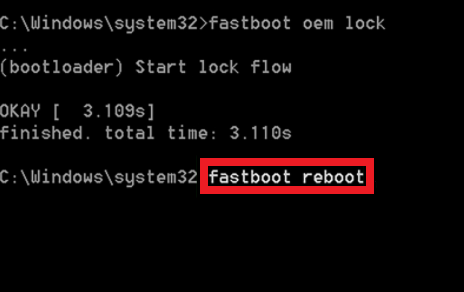 fastboot reboot